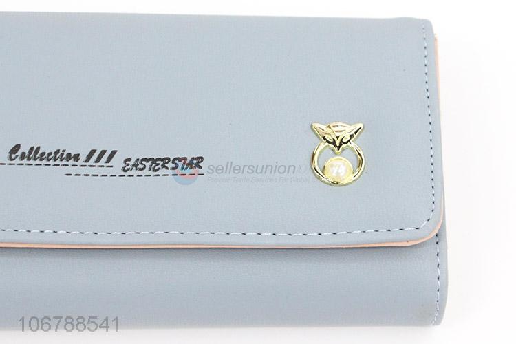 Wholesale Portable Leather Purse Fashion Foldable Wallet