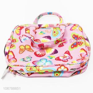 Fashion Printing Portable Cosmetic Bag With Zipper