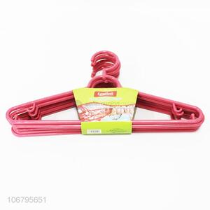 Suitable price 6pcs plastic clothes hangers for adults