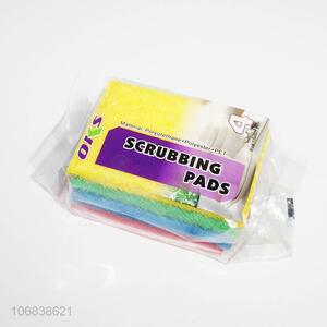 Wholesale 4 Pieces Clean Sponge Best Scouring Pad