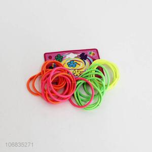 Good Sale 24 Pieces Colorful Elastic Hair Ring