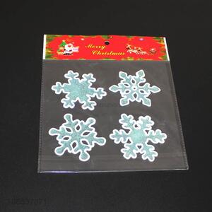 New arrival Christmas ornaments glitter snowflake stickers