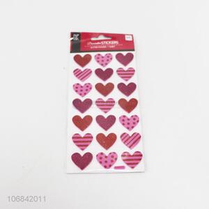 Promotion Custom Heart Shaped Eva Decoration Sticker