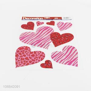 New Colorful Heart Shape HChildren Rooms Decoration PVC Stickers