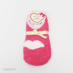 Wholesale non-slip women winter fluffy home socks