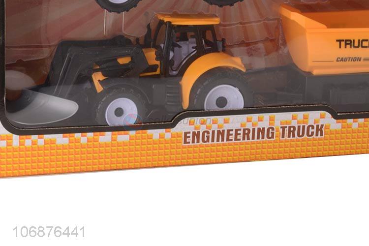 Factory Price Inertial Engineering Vehicle Model Toy Plastic Truck Set