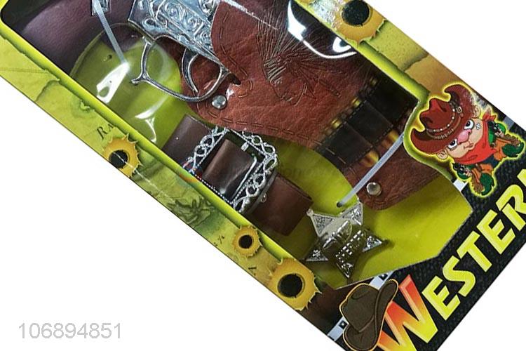 New Arrival Plating Western Cowboy Gun Set Toy