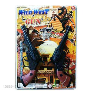 China Manufacture Two Pieces Black Cowboy Gun Set