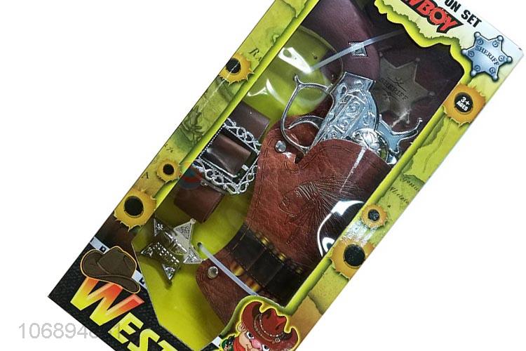 New Arrival Plating Western Cowboy Gun Set Toy