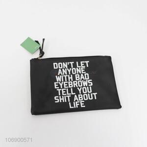 Factory direct sale fashion letters printed ladies makeup bag