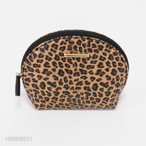 Hot sale leopard print pvc cosmetic bag cosmetic pouch