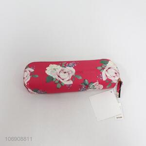 Promotion exquisite flower printed pvc travel cosmetic bag