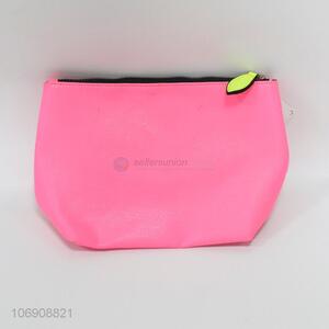 High sales waterproof solid color pvc cosmetic bag