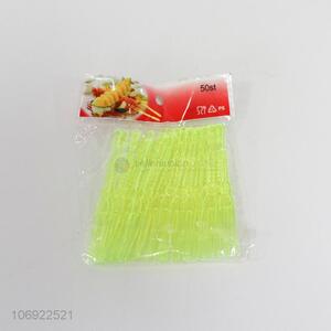 Factory price 50pcs colored plastic fruit picks bar tools