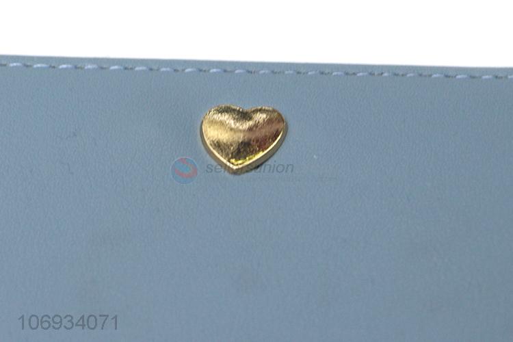 Wholesale Price Portable Leather Purse Fashion Zipper Long Wallet