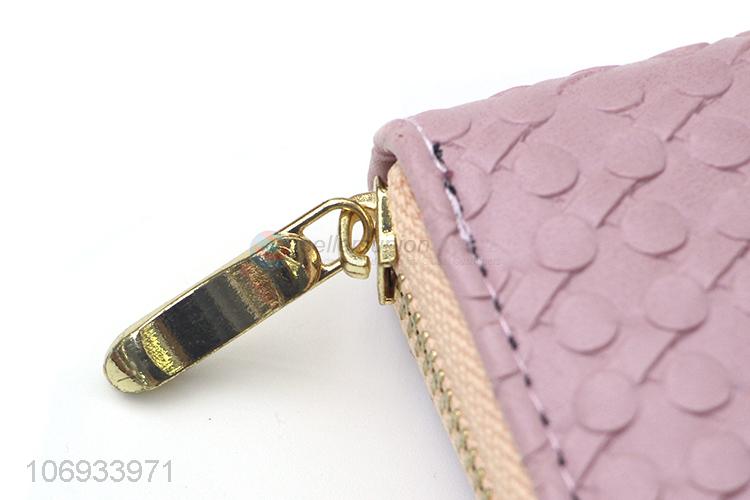 New Design Zip Around Long Wallet Women Pvc Wallet