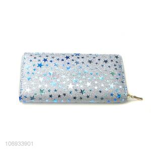 Cheap Price Women Long Wallet Purse Pvc Lady Zip Around Wallet