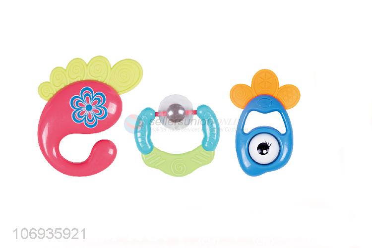 Factory Sell Safty Plastic Baby Rattle Ringing Bell Baby Rattle Toys