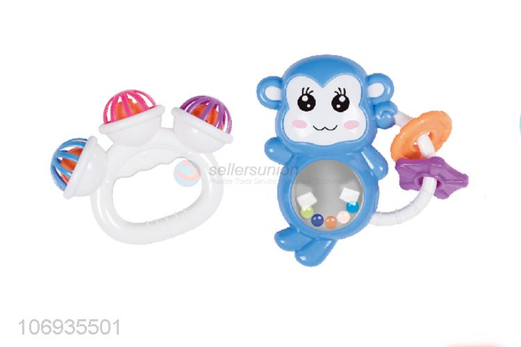 Hot Sale Lovely Infant Educational Toy Plastic Baby Hand Shake Bell Toy Set