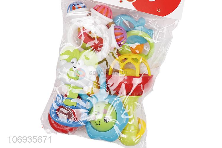 High Quality Plastic Baby Rattle Hand Shake Bell Ring Educational Toys Set