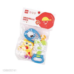 Suitable Price Cartoon Plastic Hand Bell Baby Rattle Toy Educational Toys Set