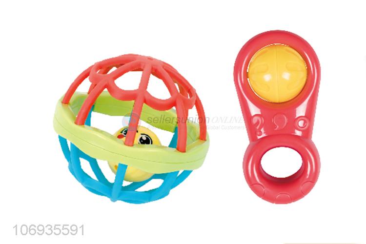 Good Factory Price Colorful Plastic Baby Rattle Bell Baby Toy Set