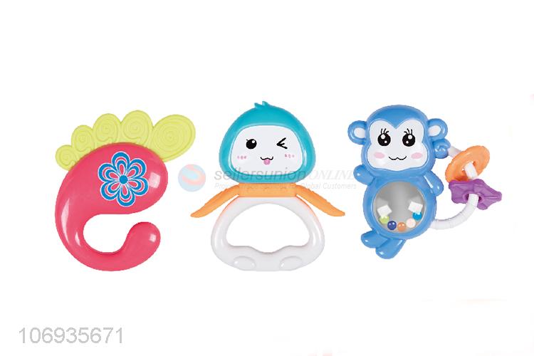 High Quality Plastic Baby Rattle Hand Shake Bell Ring Educational Toys Set