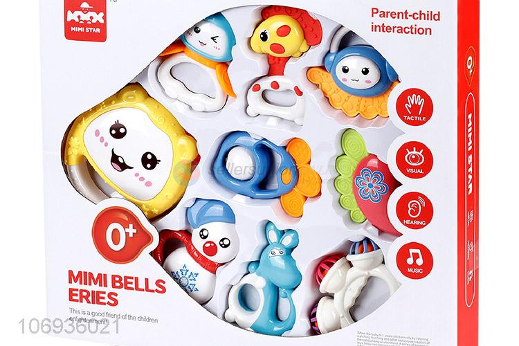 Wholesale Unique Design Colorful Plastic Baby Rattle Bell Baby Toy Set