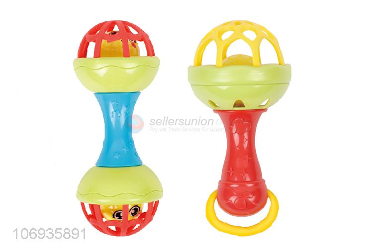 Wholesale Unique Design Baby Toys Plastic Rattle Toy Ring Bell Toys Set