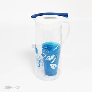 Wholesale food grade plastic cold water jugs with 4 cups