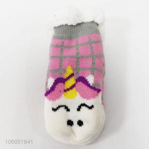 Bottom Price Children Warm Super Soft Cute Cartoon Plush Sock