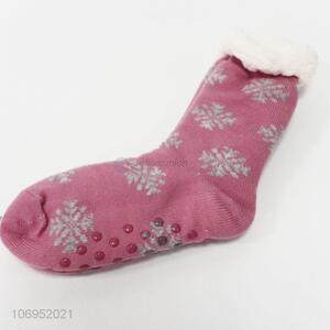 Best quality ladies winter warm knitting socks floor socks