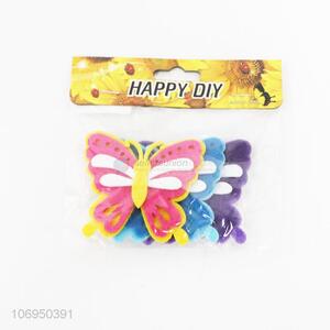 Factory wholesale cartoon creative butterfly diy felt cloth patch