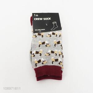 New items creative dog jacquard women winter socks