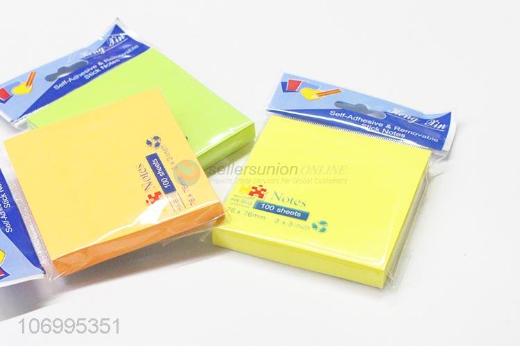 Good Sale 100 Sheets Colorful Fluorescent Sticky Note