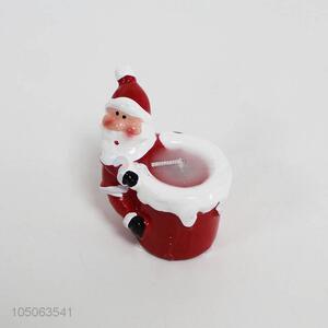 Factory Wholesale Christmas Decoration Santa Ceramic Candlestick