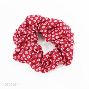 Fashion Elastic Scrunchies Hair Bands Flower Printed Hair Ring