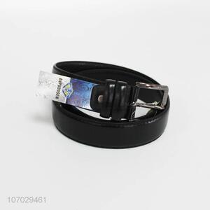 Wholesale Price Mens Black Casual PU Leather Pin Buckle Belt