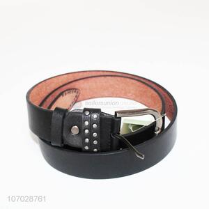 Reasonable price trendy studded women pu leather belt