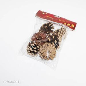 Custom 6 Pieces Pine Cones For Christmas Decoration