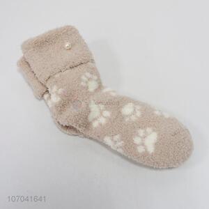 High quality winter thick half velvet warm socks