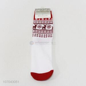 High sales Christmas style ladies tube socks crew socks