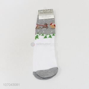 Factory direct sale Christmas style ladies tube socks