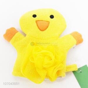 High Quality Cartoon Yellow Bath Gloves