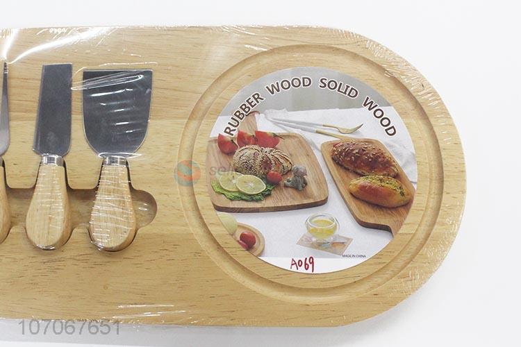 Custom Cheese Knife Set With Cheese Cutting Board