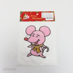 New Cartoon Mouse Shaped Christmas Window Sticker for Decorative