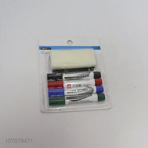 Excellent quality 5pcs/set whiteboard markers dry erase markers with eraser