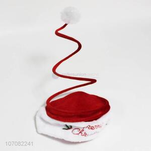 Wholesale Christmas accessories Christmas hat with spring top