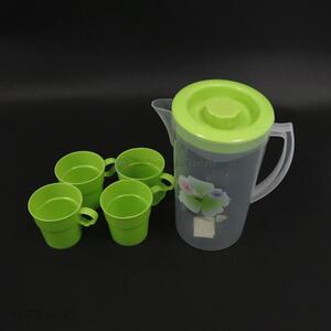 Factory Price Houseware Plastic Water Jug With 4 Cups Set