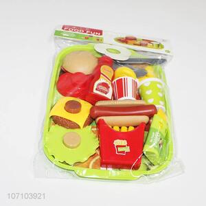 Wholesale hamburg French fries plastic food toys pretend play set